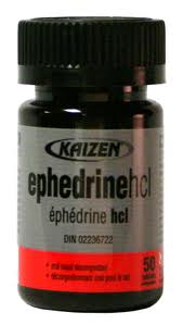 ephedrine tablets bottle